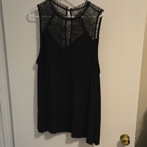 Torrid Size 2 Black Lace Sleeveless Top